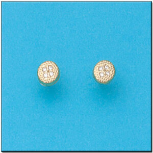 Pendientes oro 18kl redondos