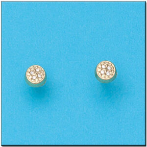 Pendientes oro 18kl redondos