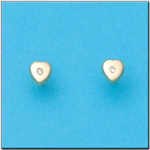 Pendientes oro 18kl corazon