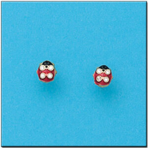Pendientes oro 18kl mariquita