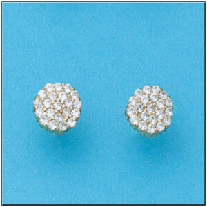 Pendientes oro 18kl redondos 9mm