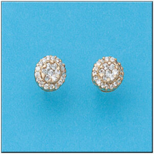 Pendientes oro 18kl redondos 8mm