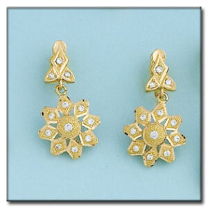 Pendientes oro 18kl circonitas
