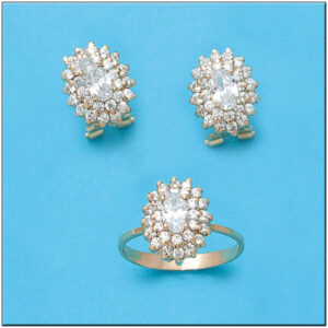 Pendientes oro 18kl circonitas