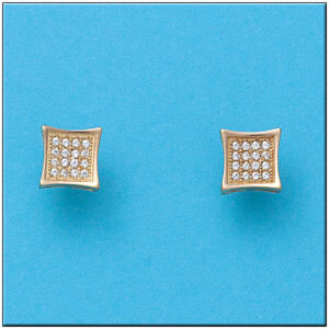 Pendientes oro 18kl circonitas