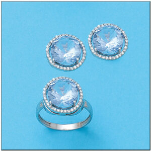 Pendientes oro blanco 18kl