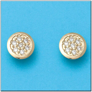 Pendientes oro 18kl redondos 11mmp1755