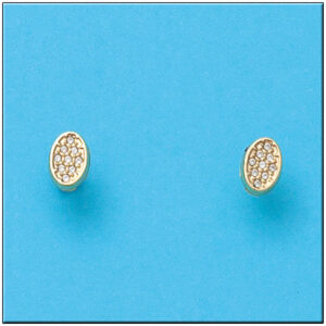 Pendientes oro 18kl ovalado