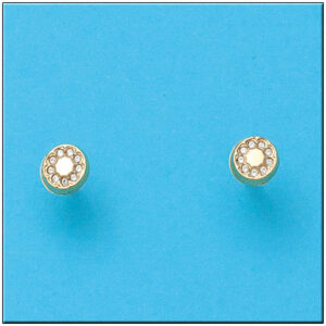 Pendientes oro 18kl redondos
