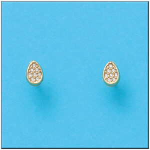 Pendientes oro 18kl gota