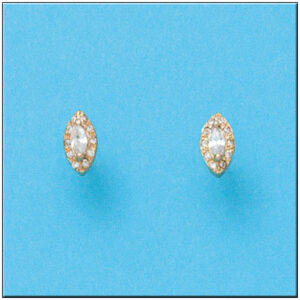 Pendientes oro 18kl circonitas