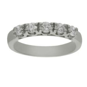 Sortija oro blanco 18kl circonitas