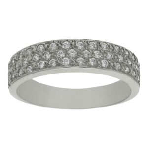 Sortija oro blanco 18kl circonitas