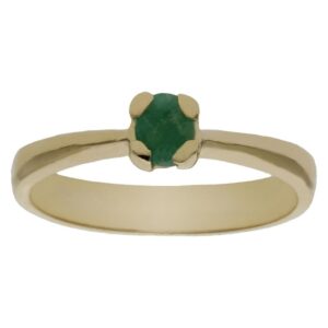 Sortija oro 18kl esmeralda fina