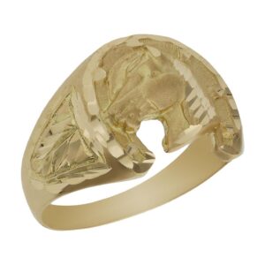 Sello oro 18kl caballo + herradura