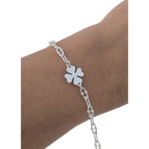 Pulsera eslabones trébol