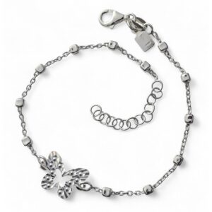 Pulsera mariposa combinada cuadrados
