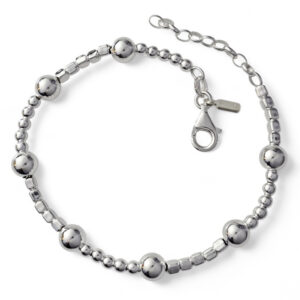 Pulsera bolas cuadrados