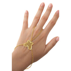 Pulsera dedo mariposa chapada