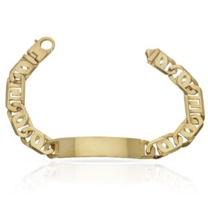 Pulsera oro 18kl fundida placa