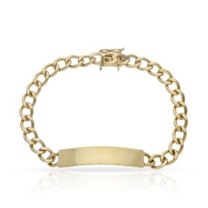 Pulsera oro 18kl fundida placa