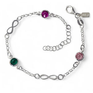 Pulsera circonita color infinitos