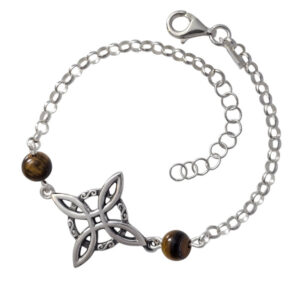 Pulsera nudo de Bruja piedra natural