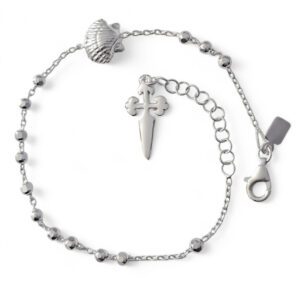 Pulsera concha escudo Santiago