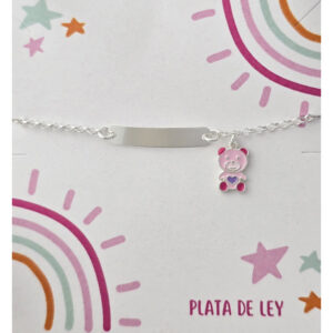 Esclava Infantil Osito Esmalte