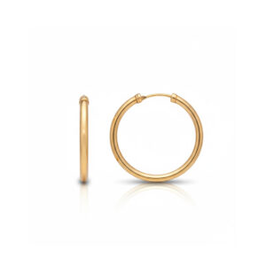 Aros oro 18kl tubo - 16mm