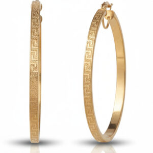 Aros oro 18kl greca - 55mm