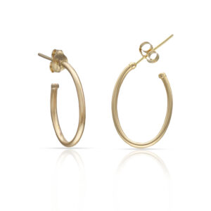 Aros oro 18kl oval - 12x16mm