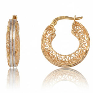 Aros oro 18kl filigrana