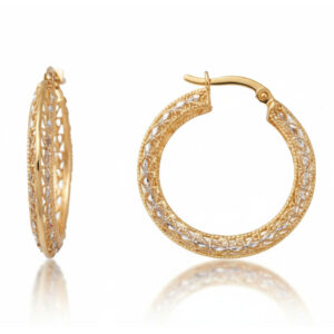 Aros oro 18kl filigrana
