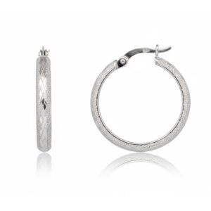 Aros oro blanco 18kl