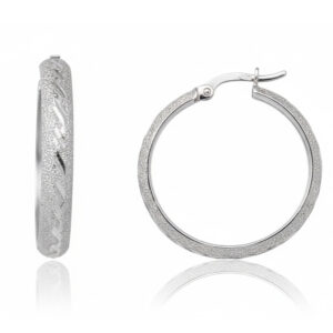 Aros oro blanco 18kl