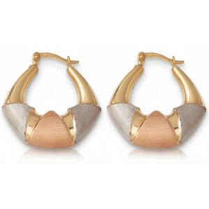 Aros oro 18kl tricolor