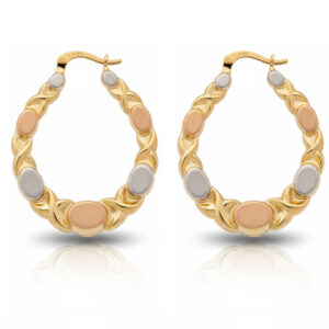Aros oro 18kl tricolor
