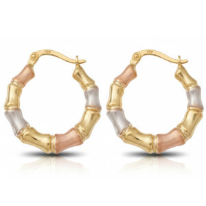 Aros oro 18kl tricolor