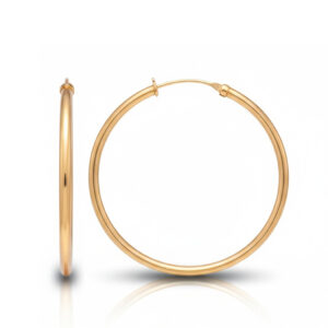 Aros oro 18kl tubo - 35mm