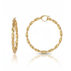 Aros oro 18kl greca - 42mm