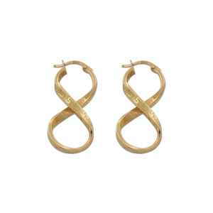 Aros oro 18kl greca - 14x23mm