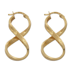 Aros oro 18kl greca - 20x40mm