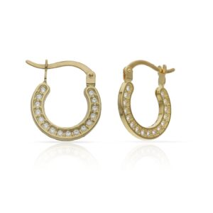 Aros oro 18kl circonitas