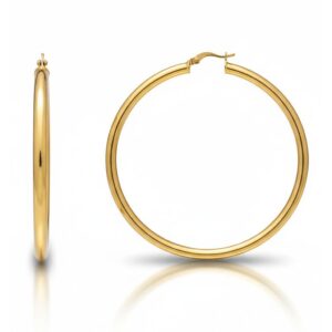 Aros oro 18kl tubo - 60mm