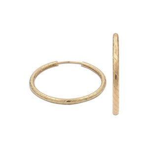Aros oro 18kl tubo - 15mm