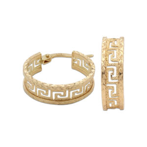 Aros oro 18kl greca - 15mm