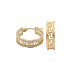 Aros oro 18kl greca - 10mm