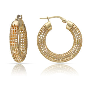 Aros oro 18kl calados - 15mm