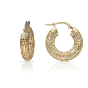 Aros oro 18kl calados - 10mm